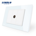 Livolo venta caliente casa inteligente zócalo en pared TV Socket VL-C91V-11/12